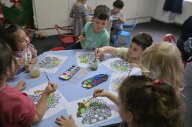 Pictură de toamnă – „Coșul cu fructe” 🍎🍇🍐